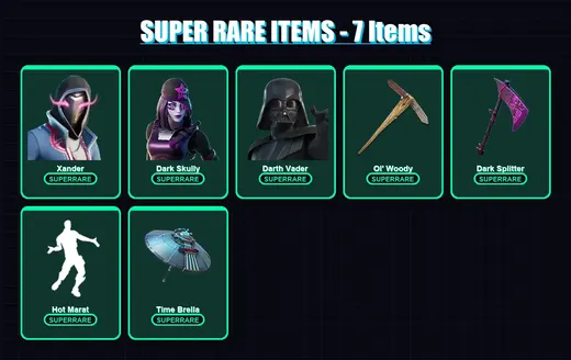 [PC/PSN] | Xander | Dark Skully | Darth Vader | Kymera | Rox | 469 skin | 545 pickaxe | 509 emote | 333 glider | Lv8957