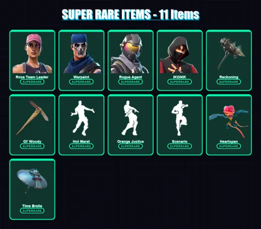 [PC/XBOX/PSN] | Rose Team Leader | Warpaint | Rogue Agent | IKONIK | Omega | 92 skin | 83 pickaxe | 84 emote | 83 glider | Lv979