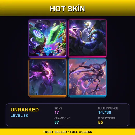 RU | Cosmic Devourer Vladimir | Star Guardian Akali | Spirit Blossom Riven | Arcade Riven | 17 Skin | 37 Champ | Lv58