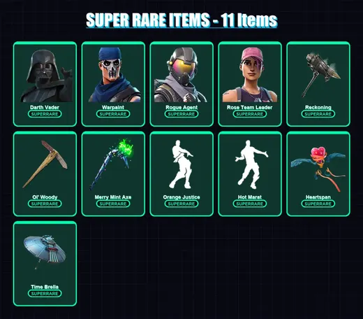 [PC/PSN] | Darth Vader | Warpaint | Rogue Agent | Rose Team Leader | Menace | 179 skin | 178 pickaxe | 143 emote | 177 glider | Lv2688