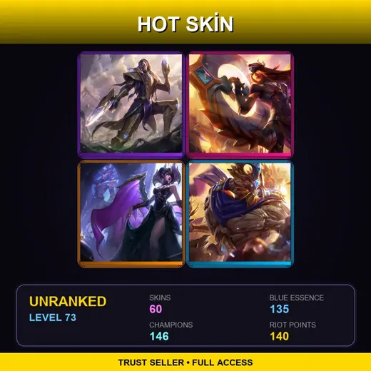 EUW | Victorious Lucian | Victorious Sivir | Victorious Morgana | Victorious Maokai | 60 Skin | 146 Champ | Lv73 — Victorious Elise