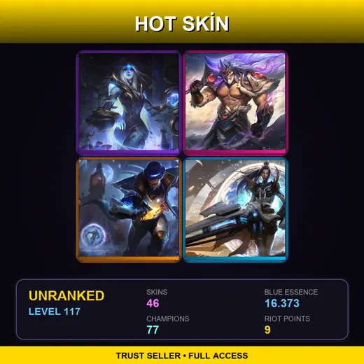 VN | Victorious Tryndamere | Battle Academia Garen | Pulsefire Twisted Fate | Spirit Blossom Kindred | 46 Skin | 77 Champ | Lv117 — Snow Moon Kayn