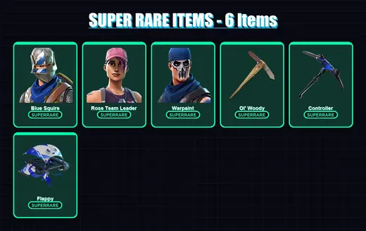 [PC/XBOX/PSN] | Blue Squire | Rose Team Leader | Warpaint | Ravage | Renzo the Destroyer | 16 skin | 21 pickaxe | 13 emote | 18 glider | Lv176