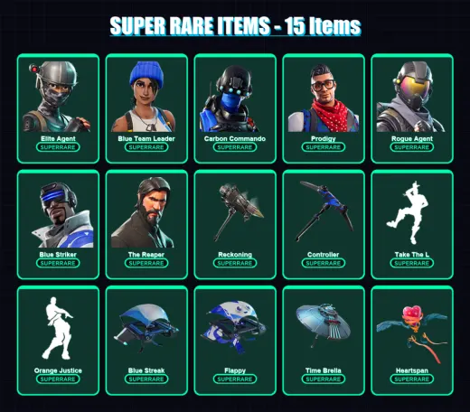 [PC] | Elite Agent | Blue Team Leader | Carbon Commando | Prodigy | Rogue Agent | 137 skin | 179 pickaxe | 211 emote | 144 glider | Lv2459 — Game account