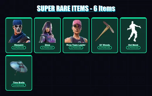 [PC/XBOX/PSN] | Warpaint | Glow | Rose Team Leader | Valeria | Fade | 64 skin | 83 pickaxe | 86 emote | 103 glider | Lv1379