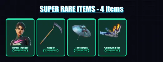 [PS4/PS5/XBOX/PC] | Trinity Trooper | Valeria | Kado Thorne | Hades | Zeus | 150 skin | 177 pickaxe | 160 emote | 93 glider | Lv2706