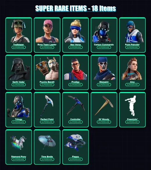 [PC/XBOX/PSN] | Trailblazer | Rose Team Leader | Neo Versa | 356 skin | Lv3949