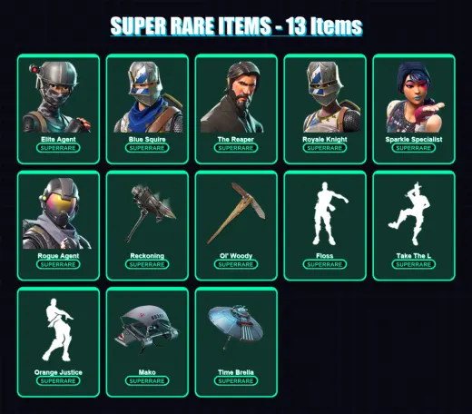 [PC/PSN] | Elite Agent | Blue Squire | The Reaper | Royale Knight | Sparkle Specialist | 93 skin | 68 pickaxe | 83 emote | 62 glider | Lv945