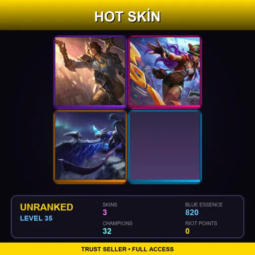 EUW | King Viego | Ann-Sivir-sary | Blackfrost Anivia | 3 Skin | 32 Champ | Lv35