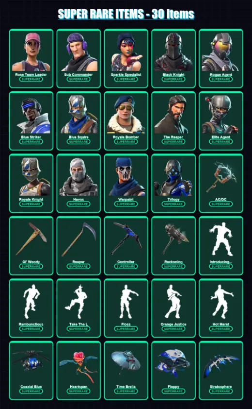 [PS4/PS5/XBOX/PC] | Rose Team Leader | Sub Commander | Sparkle Specialist | 147 skin | Lv1771