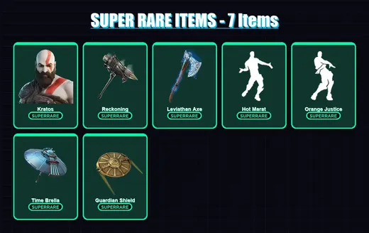 [PC/XBOX] | Kratos | Omegarok | Lynx | The Imagined | Zenith | 36 skin | 76 pickaxe | 52 emote | 80 glider | Lv979