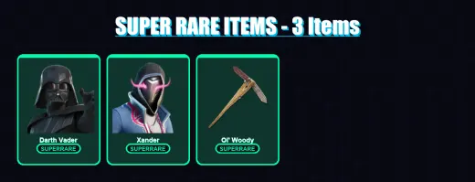 [PC/XBOX/PSN] | Darth Vader | Xander | Zeus | Torin | Renzo the Destroyer | 143 skin | 205 pickaxe | 159 emote | 154 glider | Lv2505