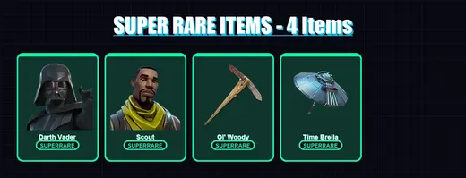 [PC] | Darth Vader | Scout | Mizuki | Spectra Knight | Malik | 310 skin | 332 pickaxe | 278 emote | 236 glider | Lv3344