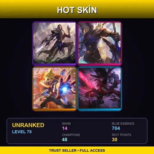 EUW | Victorious Lucian | Victorious Aatrox | Battle Academia Ezreal | Blood Moon Sivir | 14 Skin | 48 Champ | Lv78 — Sweetheart Annie