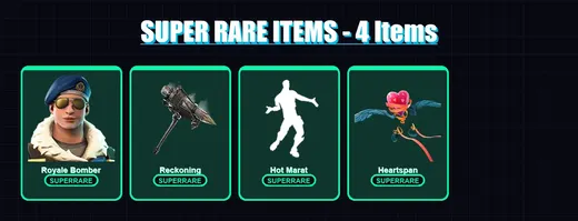 [PC/XBOX/PSN] | Royale Bomber | Fade | Blackheart | Zenith | A.I.M. | 24 skin | 15 pickaxe | 33 emote | 20 glider | Lv196