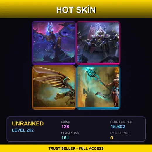 VN | Cosmic Flight Anivia | Victorious Sejuani | Hextech Anivia | Hextech Janna | 128 Skin | 161 Champ | Lv252