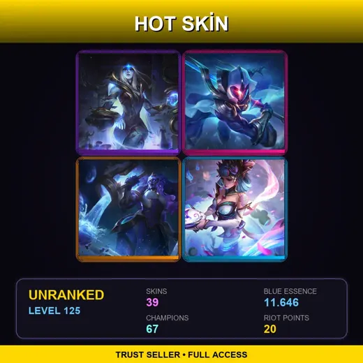 LAS | Spirit Blossom Evelynn | Battle Academia Ezreal | Cosmic Blade Master Yi | Star Guardian Miss Fortune | 39 Skin | 67 Champ | Lv125