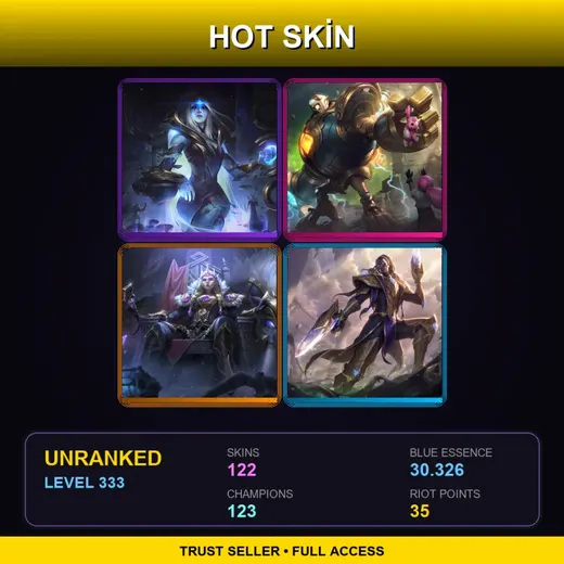 LAS | Victorious Blitzcrank | Victorious Sejuani | Victorious Lucian | Challenger Nidalee | 122 Skin | 123 Champ | Lv333
