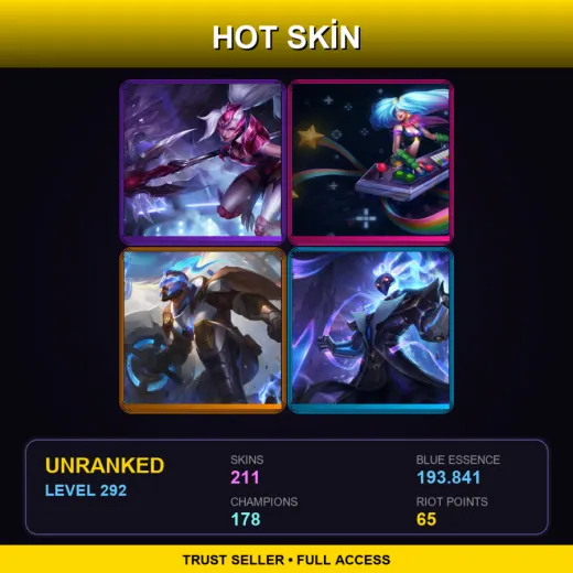 EUNE | Challenger Nidalee | Arcade Sona | Pulsefire Pantheon | Pulsefire Thresh | 211 Skin | 178 Champ | Lv292