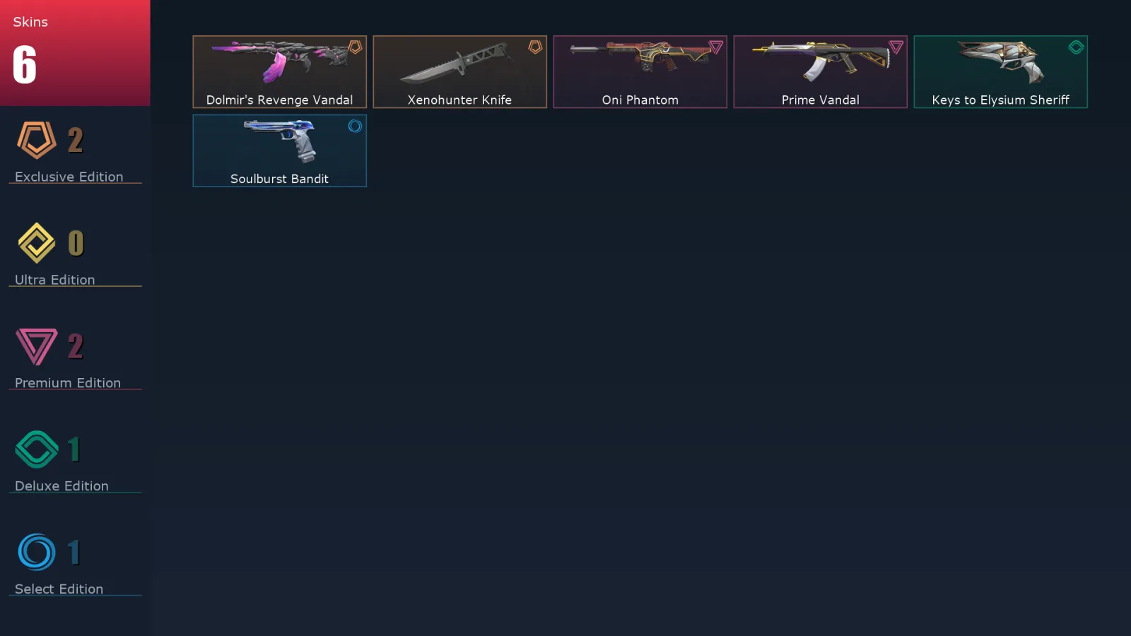 [Valorant] | EU | Level 49 | Gold 2 | 16 Agents | 6 Skins