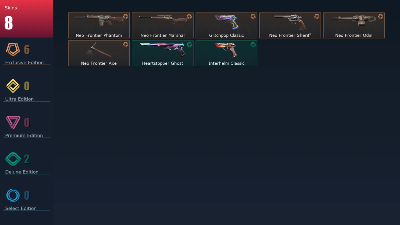 [Valorant] | EU | Level 95 | Gold 1 | 26 Agents | 8 Skins