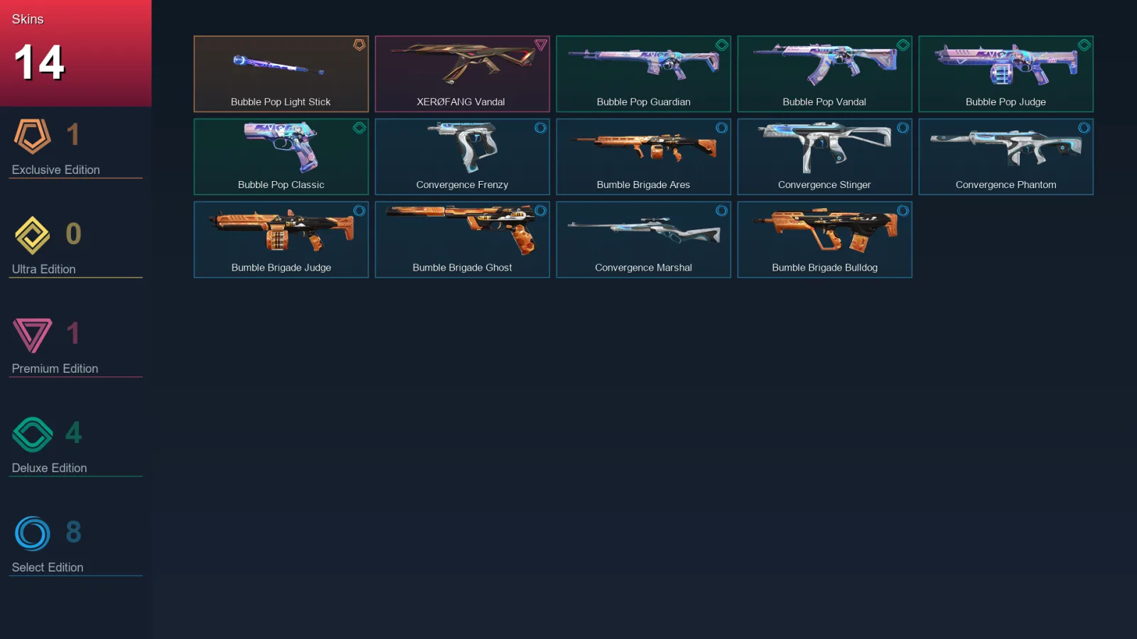 EU | Lv32 | Unranked | 14 Skin | 11 Agent | 16 Buddy