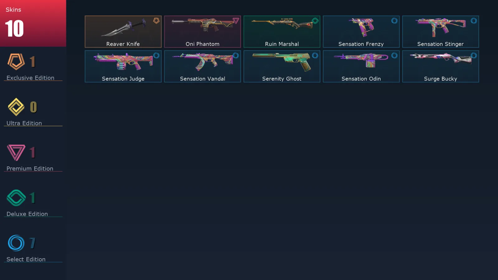[Valorant] | EU | Level 25 | Diamond 1 | 8 Agents | 10 Skins