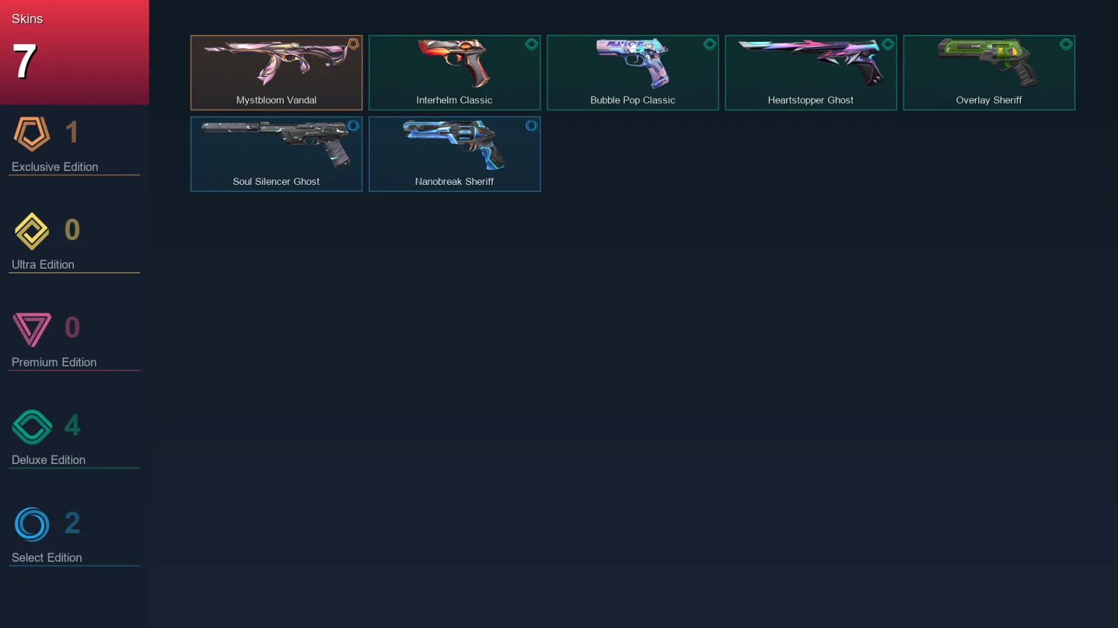 EU | Lv81 | Unranked | 7 Skin | 23 Agent | 36 Buddy