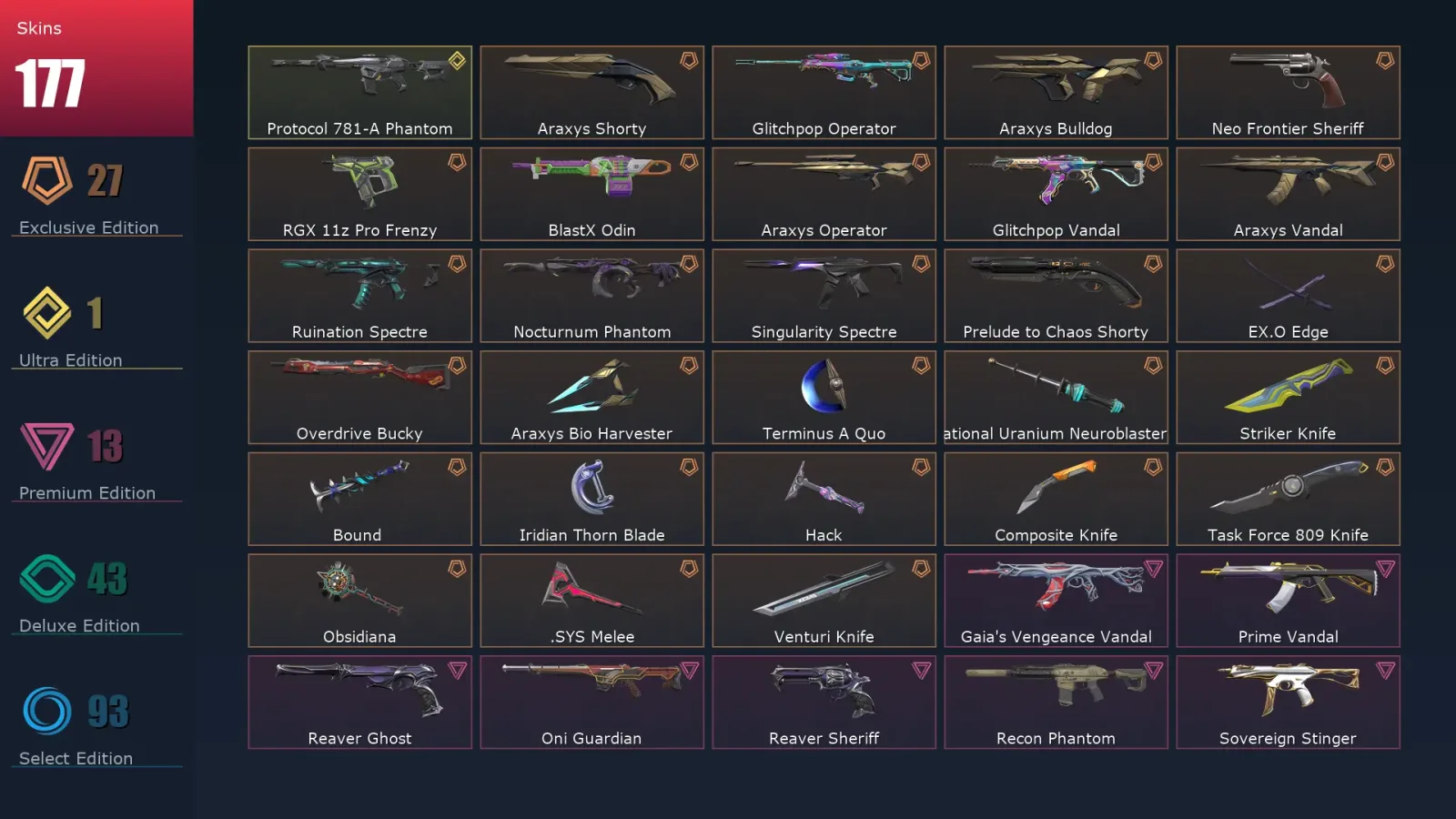 [Valorant] | EU | Level 334 | 28 Agents | 177 Skins — Valorant account