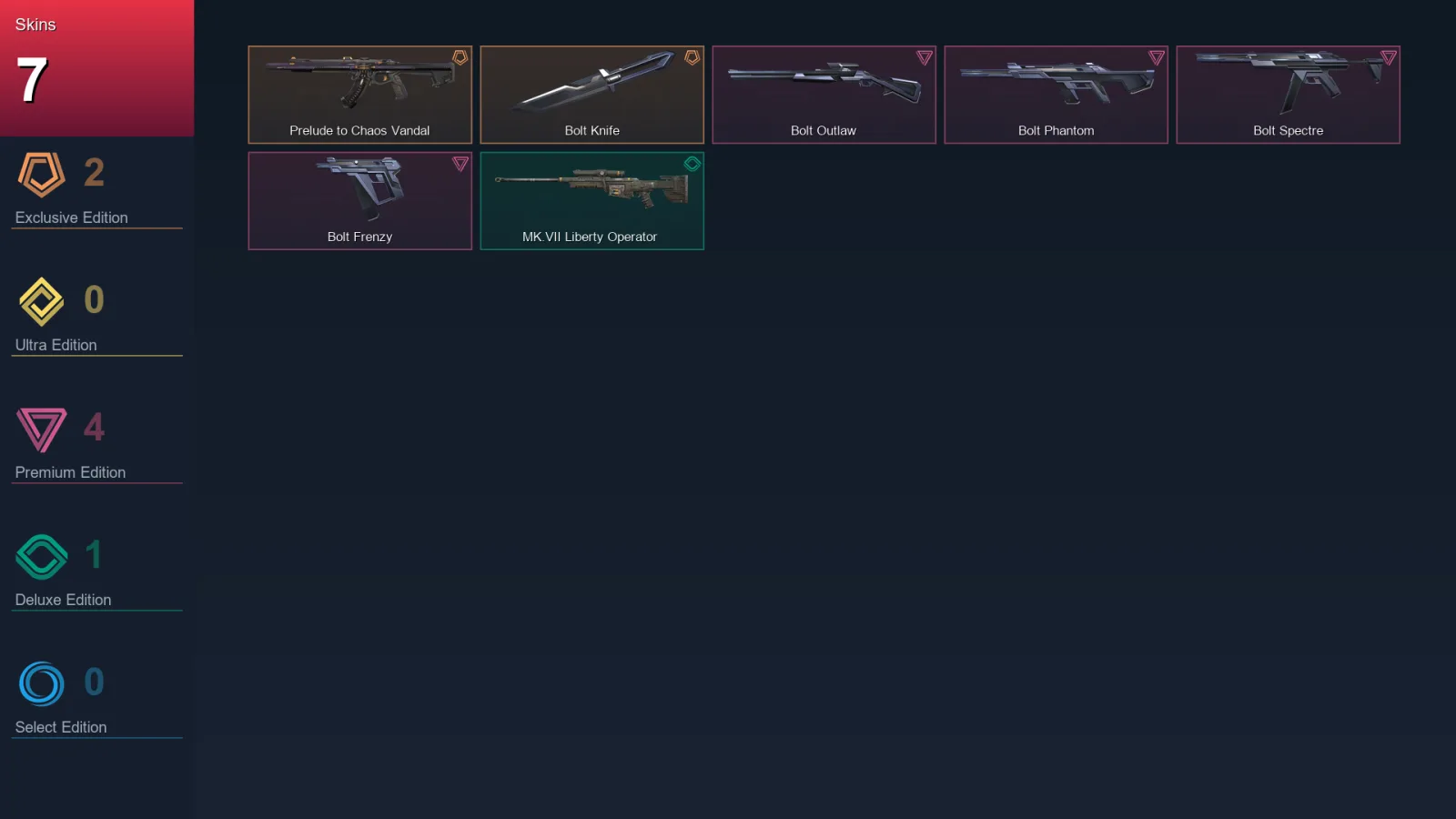 AP | Lv14 | Unranked | 7 Skin | 8 Agent | 5 Buddy