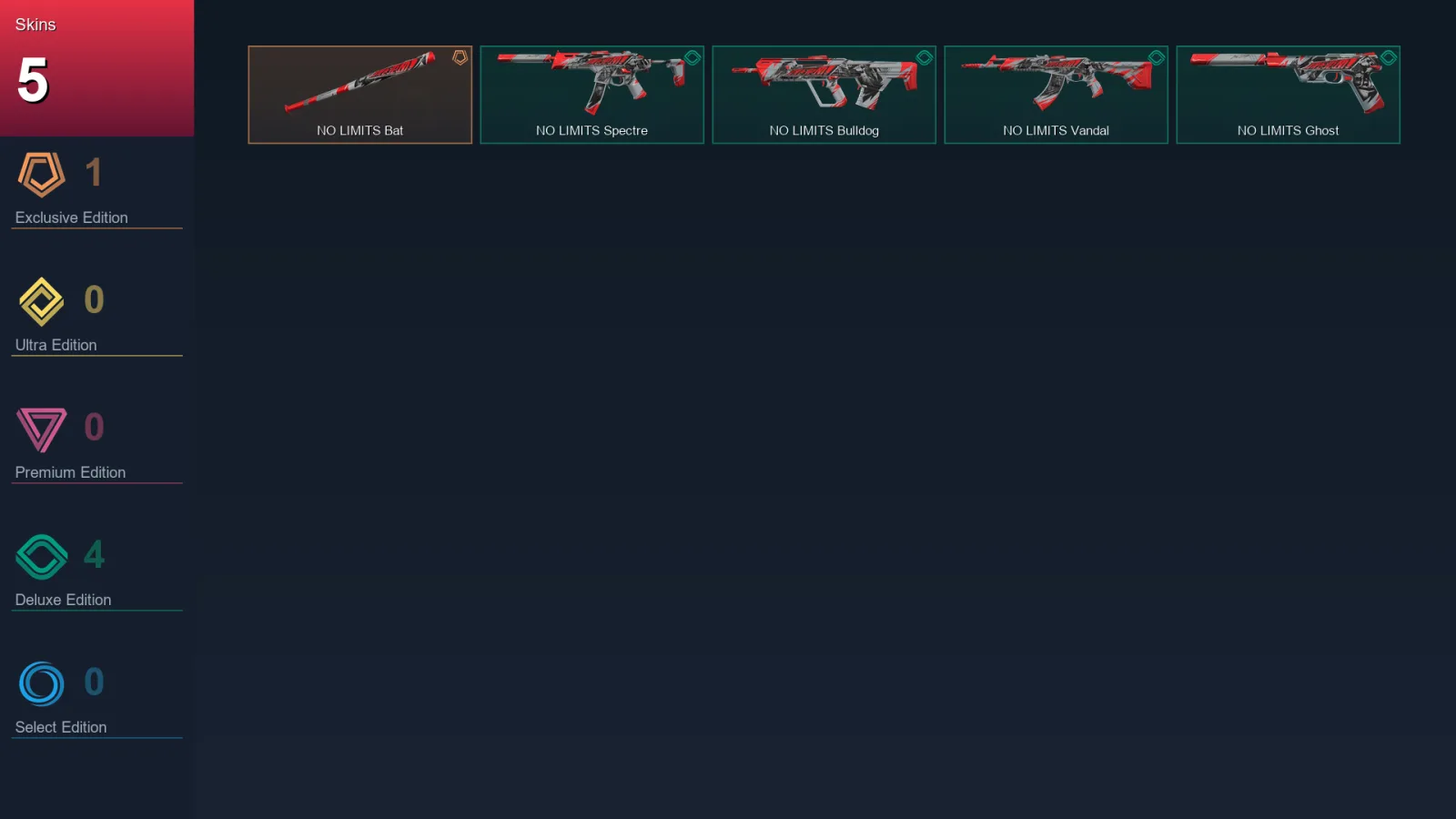 AP | Lv36 | Unranked | 5 Skin | 15 Agent | 18 Buddy