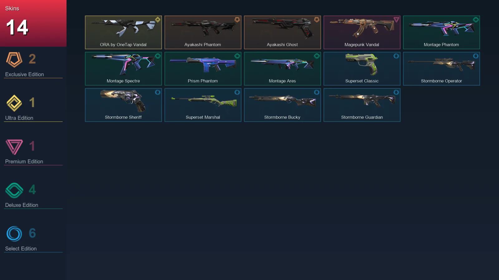 EU | Lv38 | Unranked | 14 Skin | 16 Agent | 15 Buddy