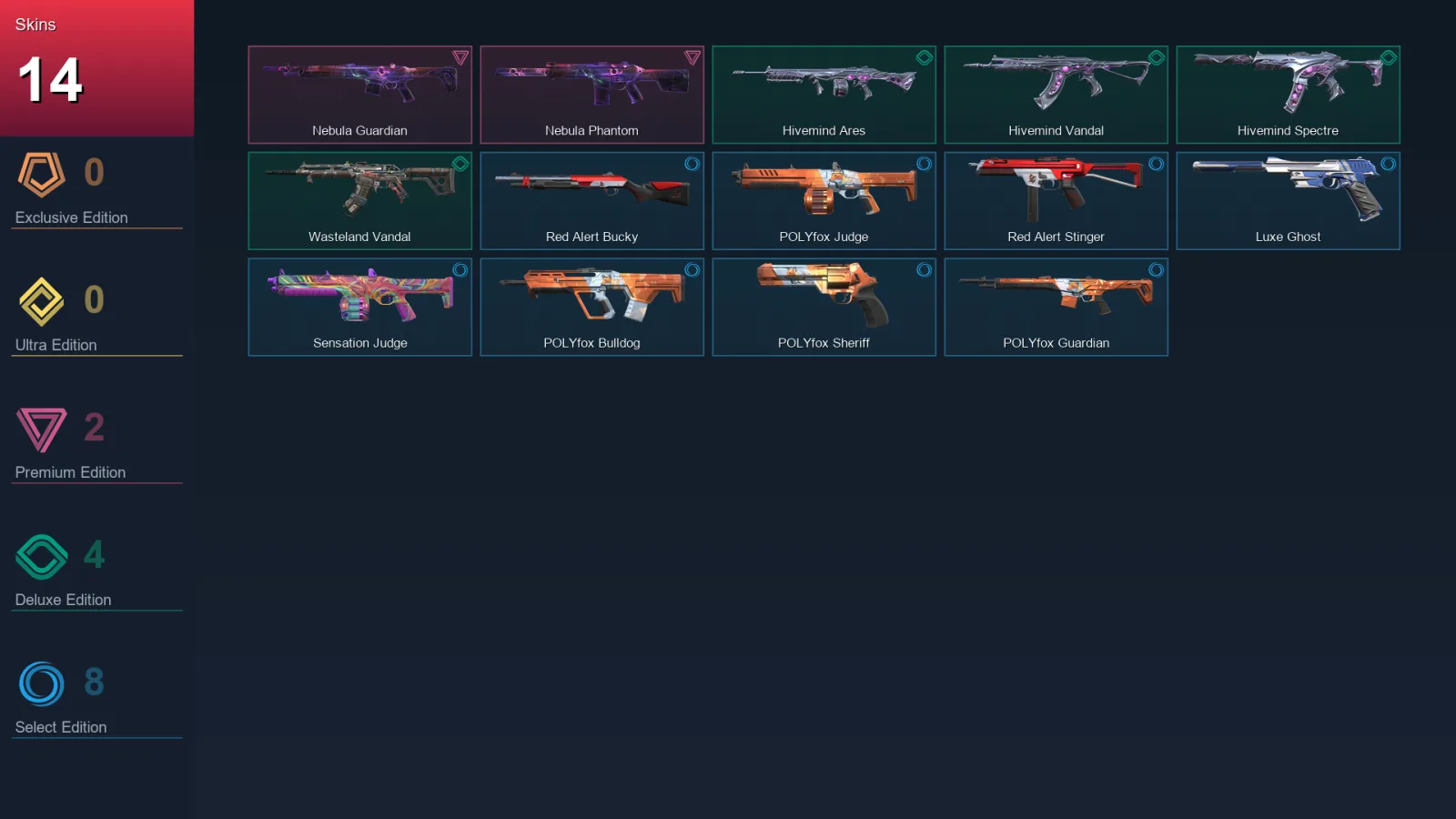 AP | Lv31 | Unranked | 14 Skin | 12 Agent | 28 Buddy
