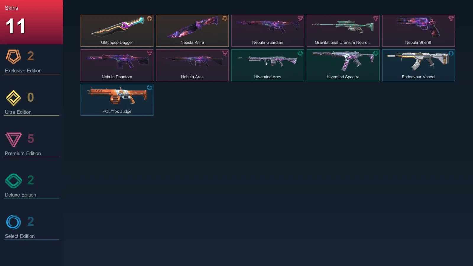 NA | Lv3 | Unranked | 11 Skin | 7 Agent | 9 Buddy