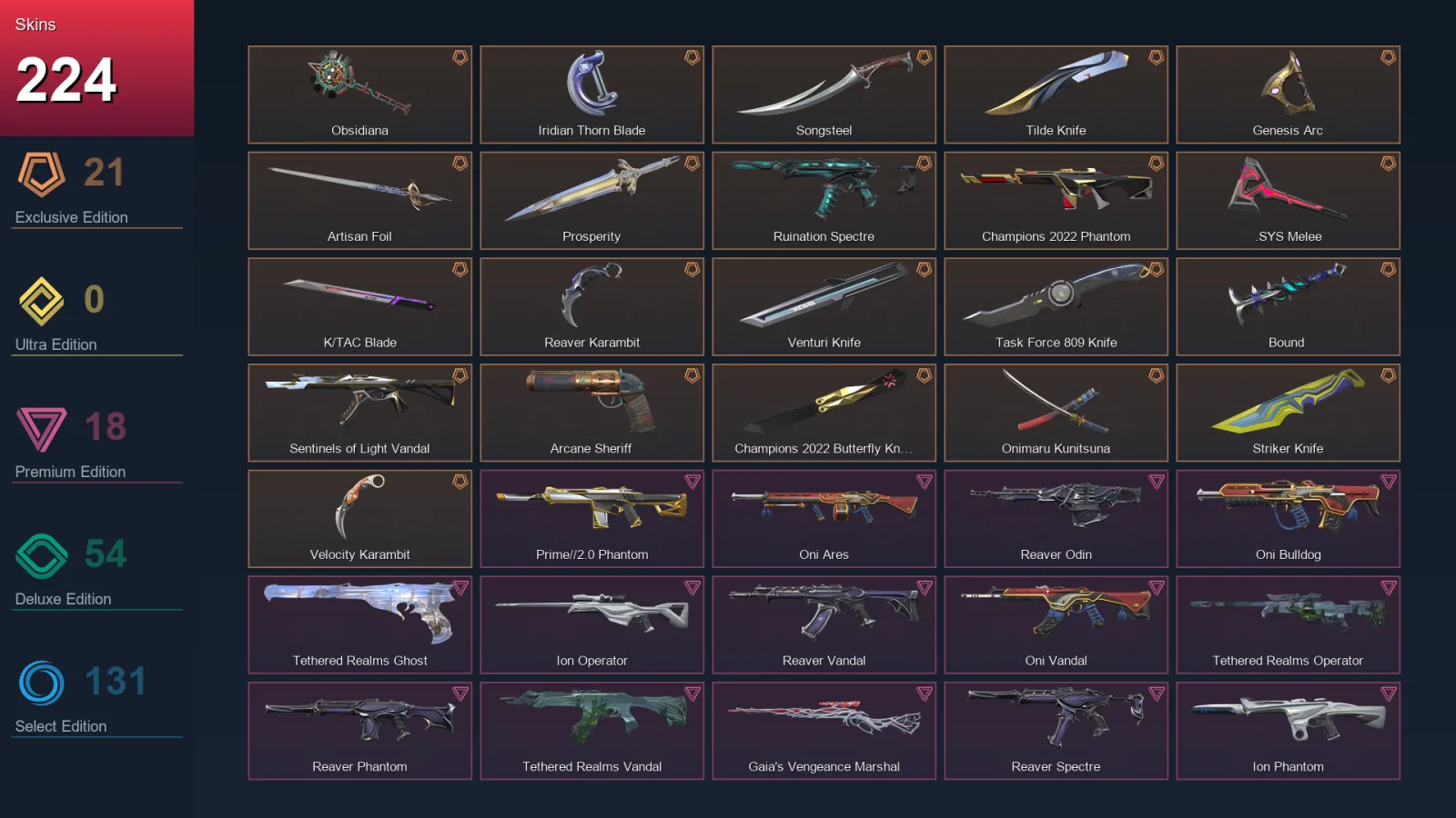 NA | Lv366 | Unranked | 224 Skin | 25 Agent | 212 Buddy