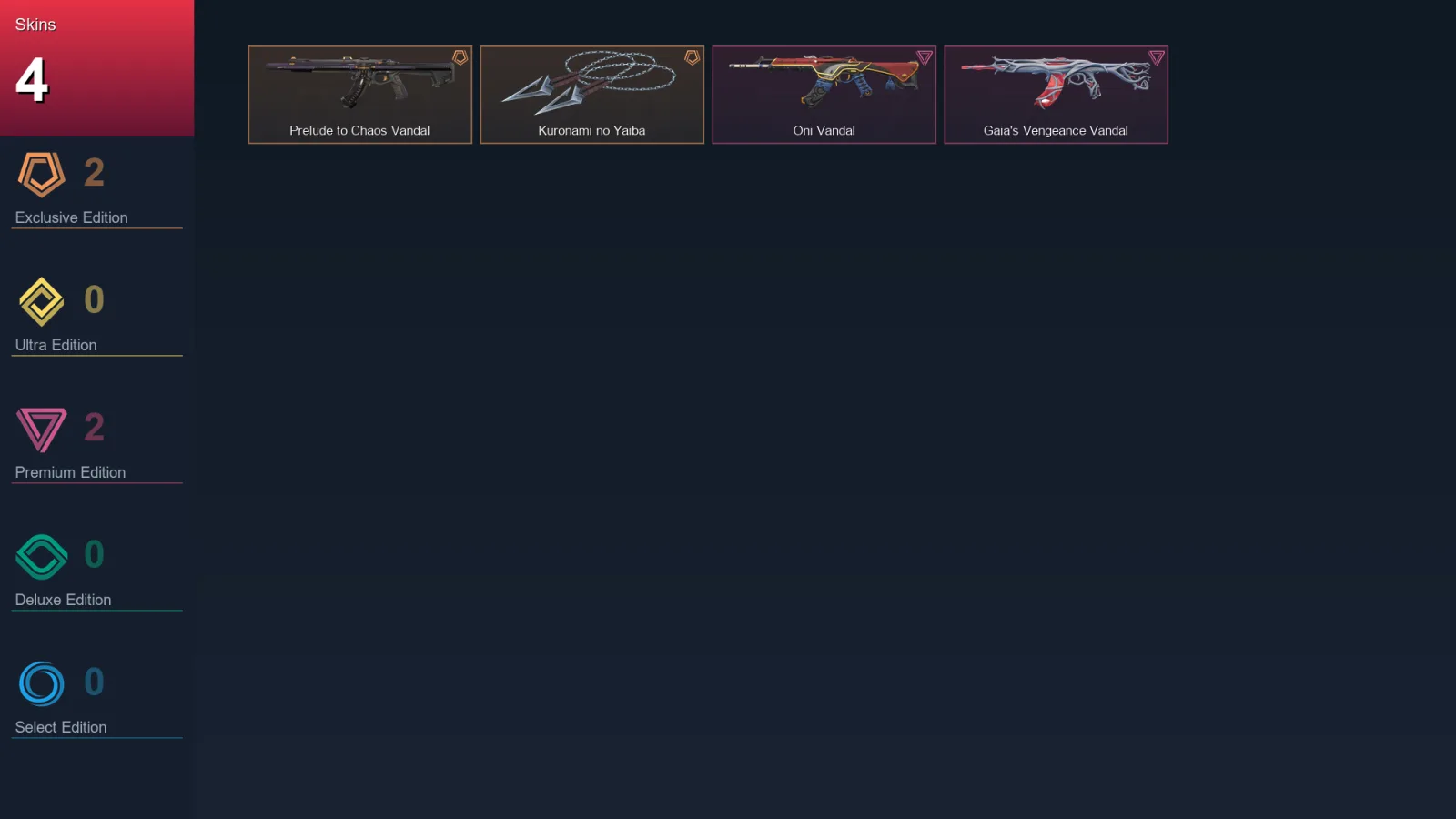 EU | Lv57 | Unranked | 4 Skin | 20 Agent | 26 Buddy