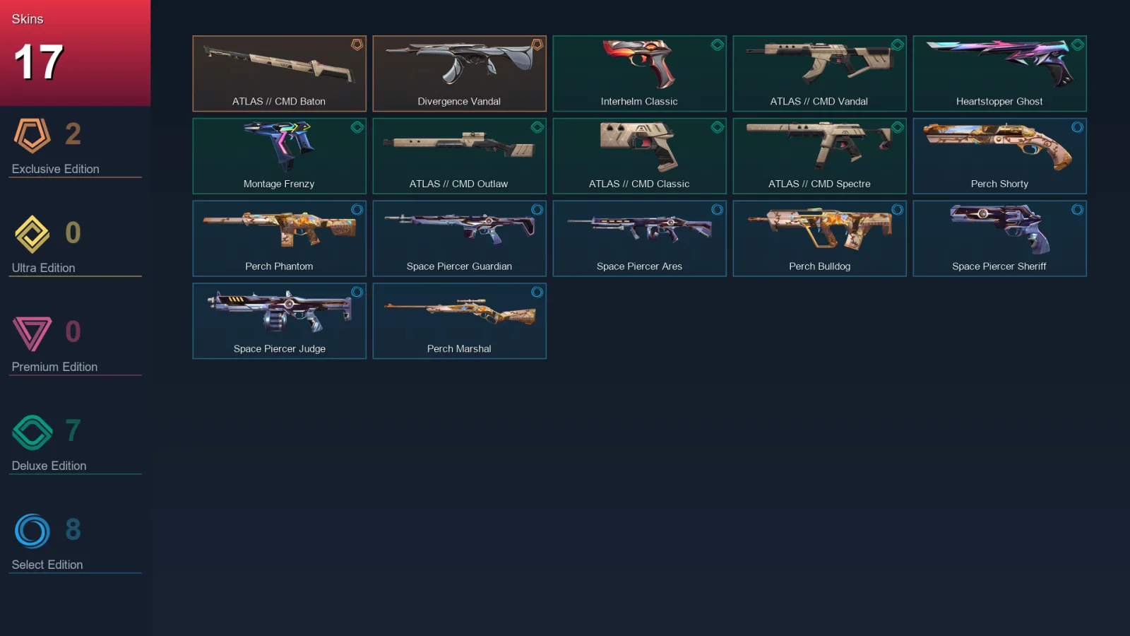 EU | Lv87 | Unranked | 17 Skin | 29 Agent | 32 Buddy