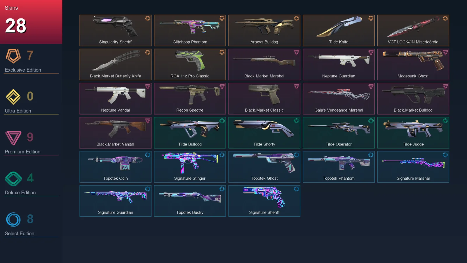 EU | Lv36 | Unranked | 28 Skin | 13 Agent | 17 Buddy — Valorant account