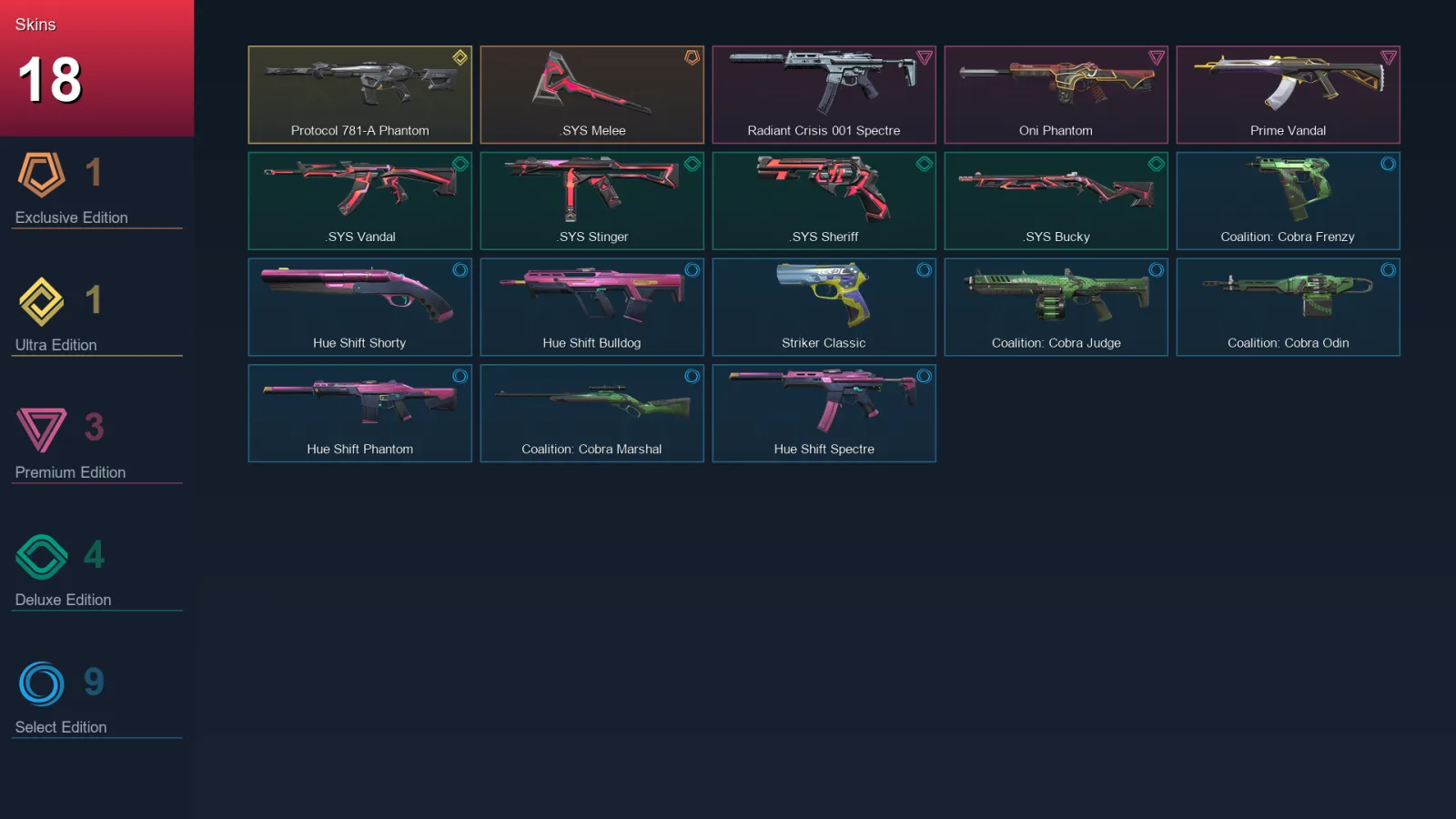 NA | Lv71 | Unranked | 18 Skin | 22 Agent | 36 Buddy — Valorant account