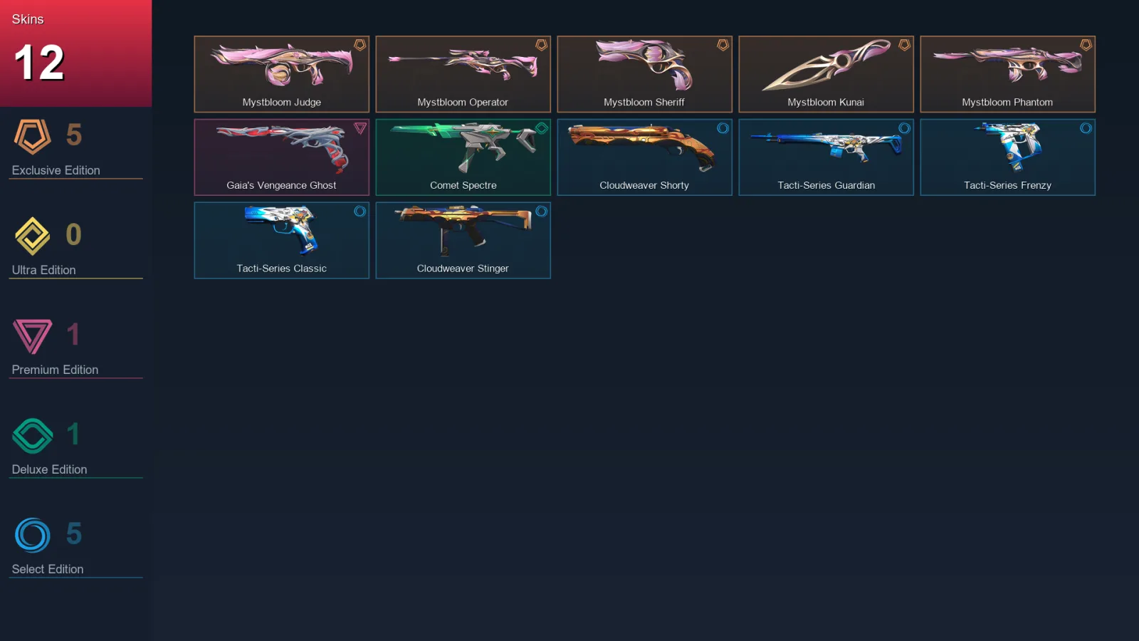EU | Lv32 | Unranked | 12 Skin | 13 Agent | 18 Buddy