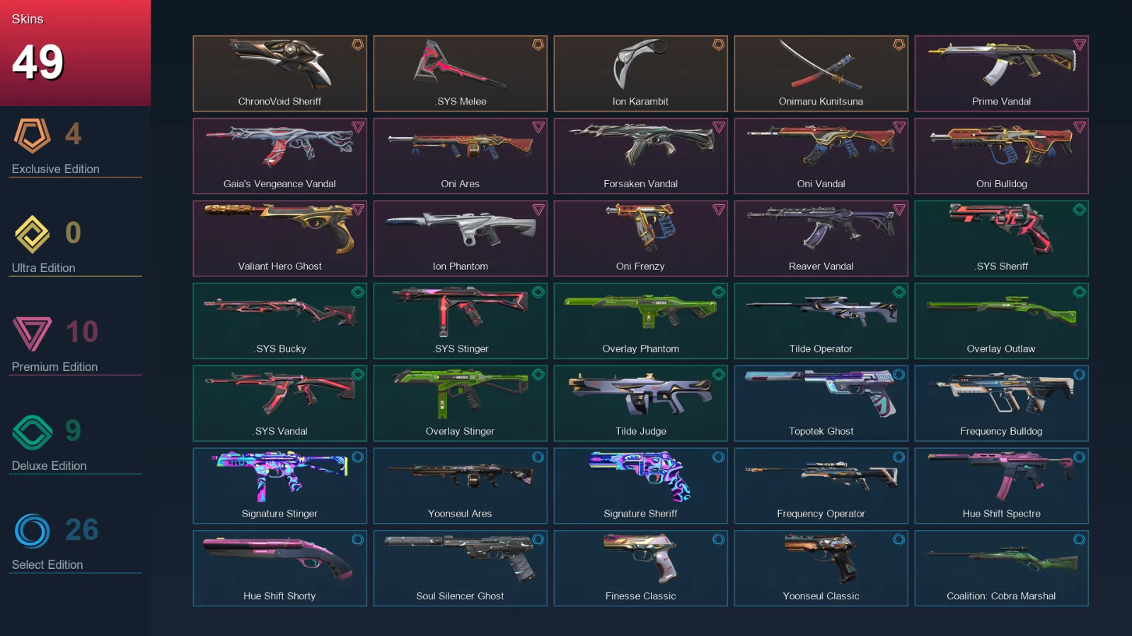 EU | Lv140 | Unranked | 49 Skin | 27 Agent | 82 Buddy — Valorant account