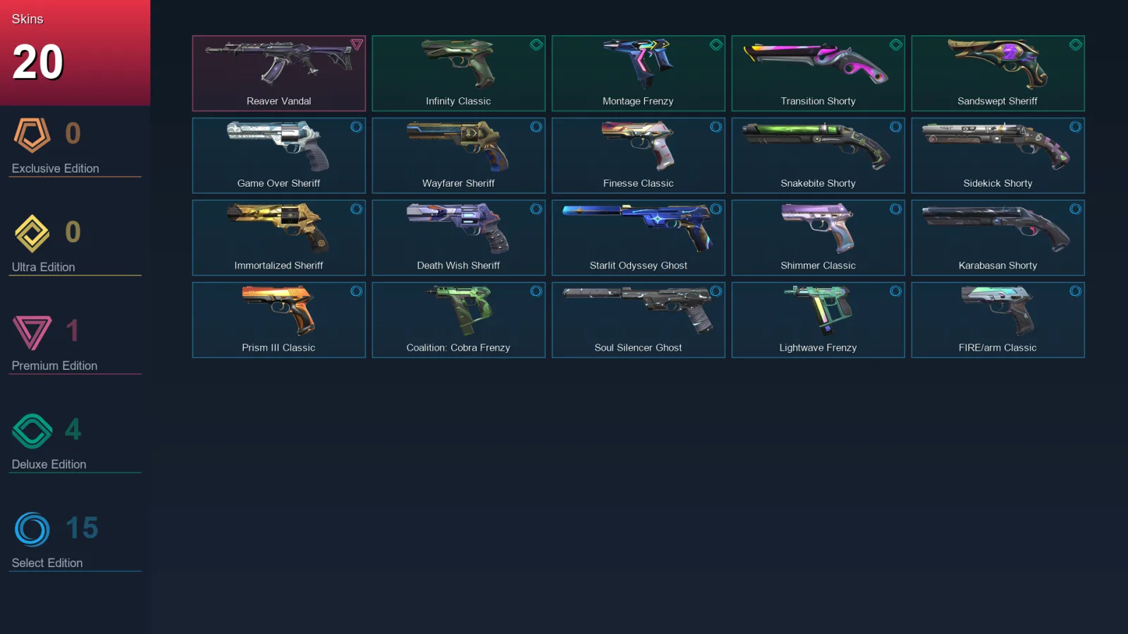 AP | Lv276 | Unranked | 20 Skin | 28 Agent | 99 Buddy