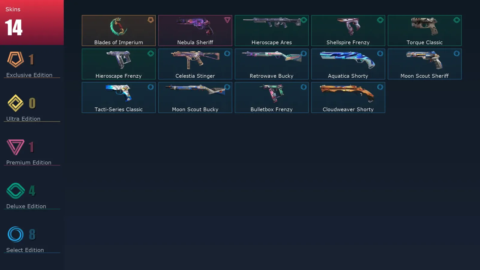 [Valorant] | EU | Level 18 | 8 Agents | 14 Skins — Valorant account