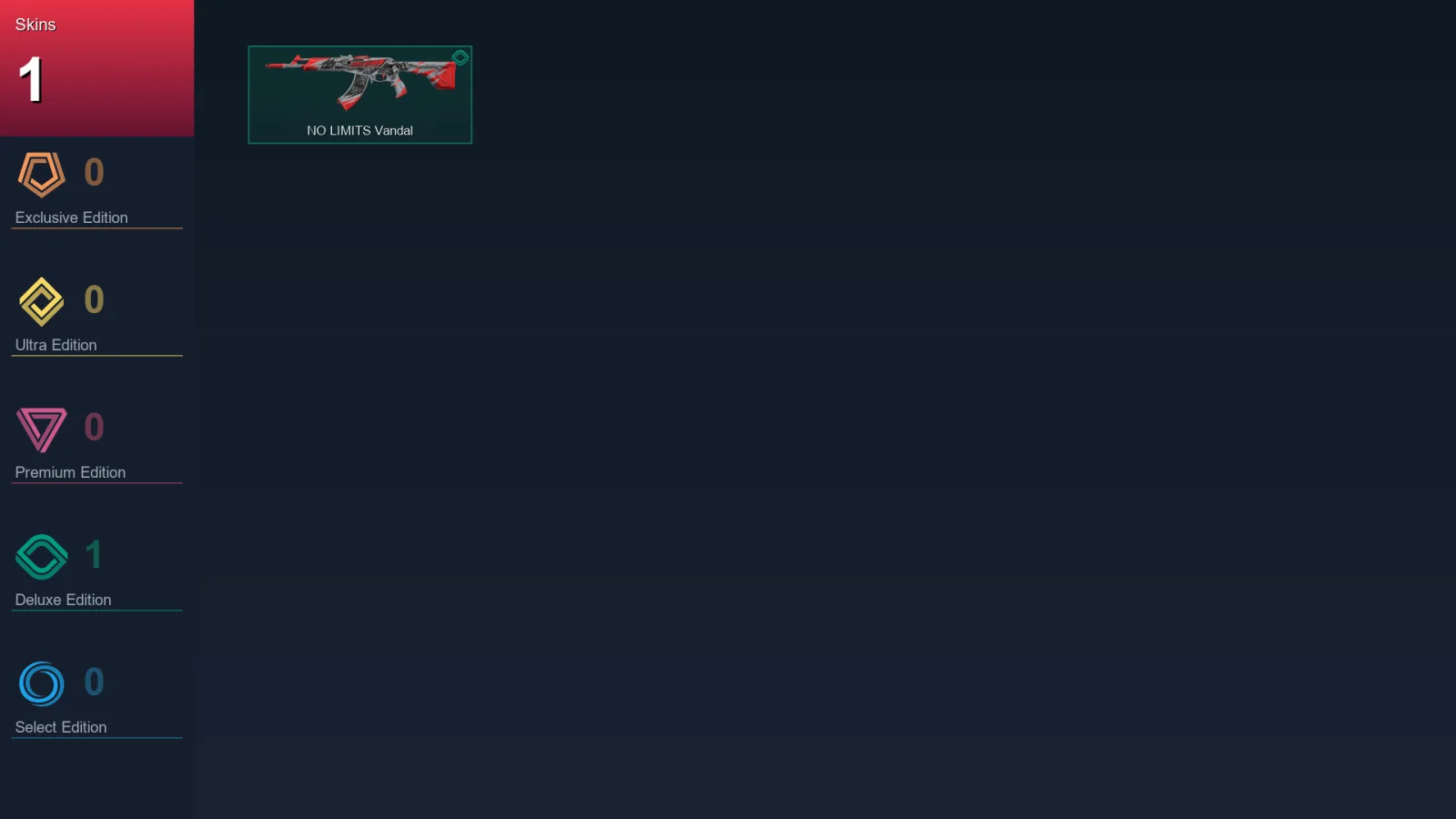 NA | NO LIMITS Vandal | 1 Skin | 7 Agent | 6 Buddy | Lv27