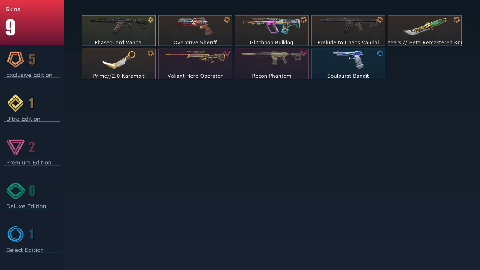 [Valorant] | EU | Level 68 | 28 Agents | 9 Skins