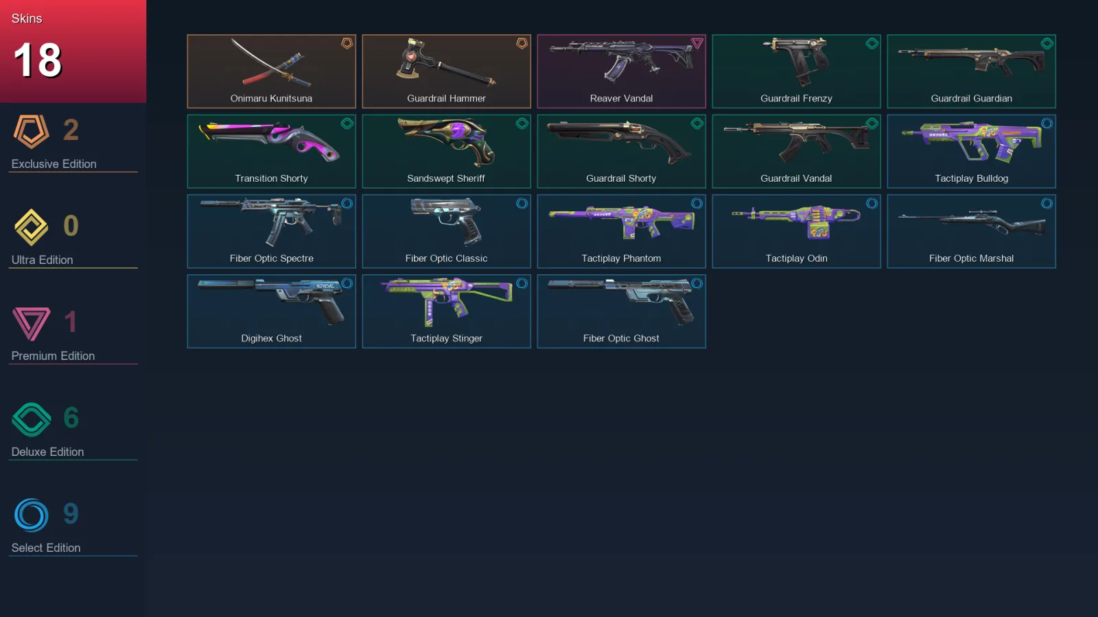 EU | Lv141 | Unranked | 18 Skin | 24 Agent | 57 Buddy — Valorant account