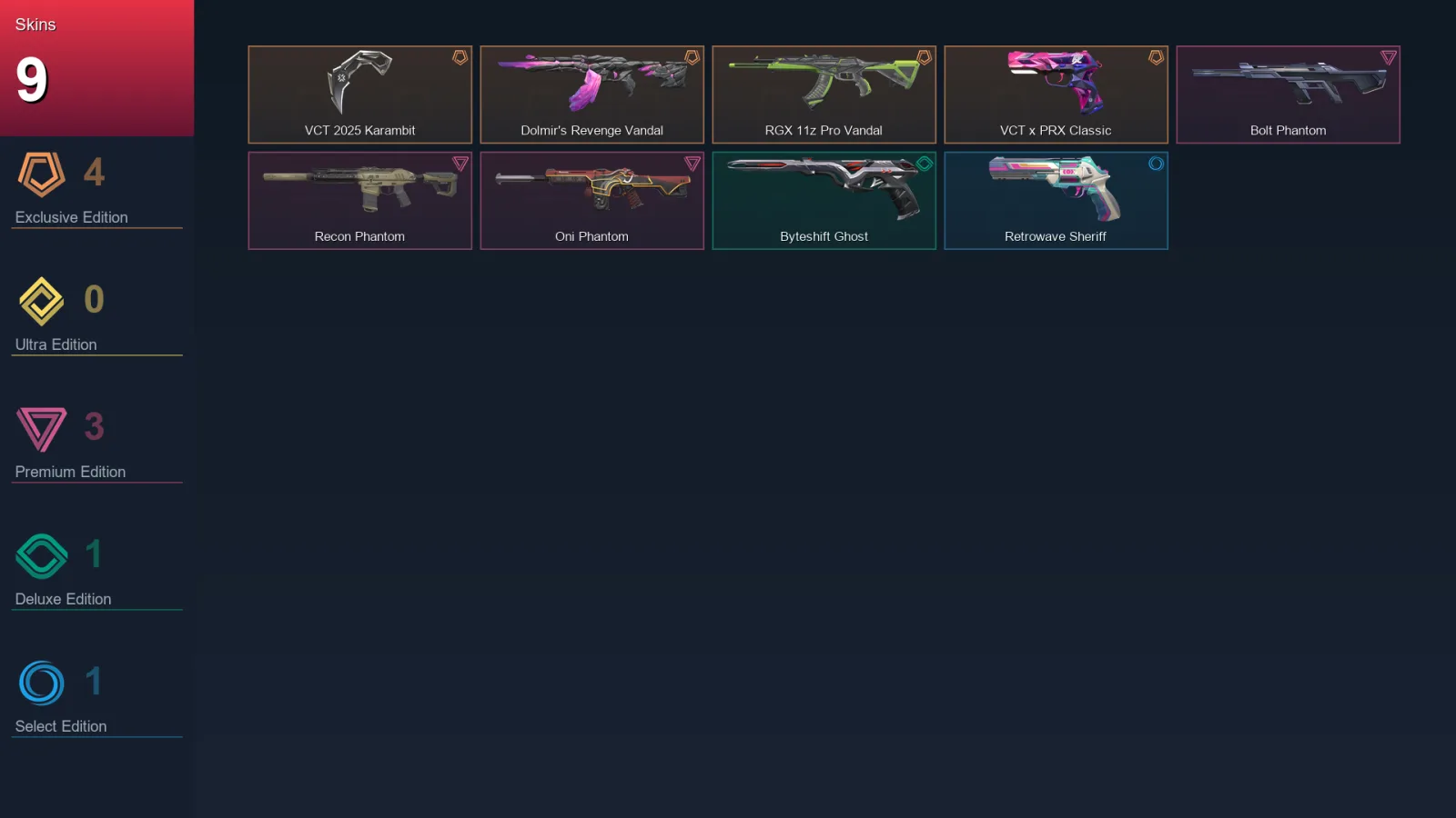 AP | Lv91 | Unranked | 9 Skin | 28 Agent | 47 Buddy
