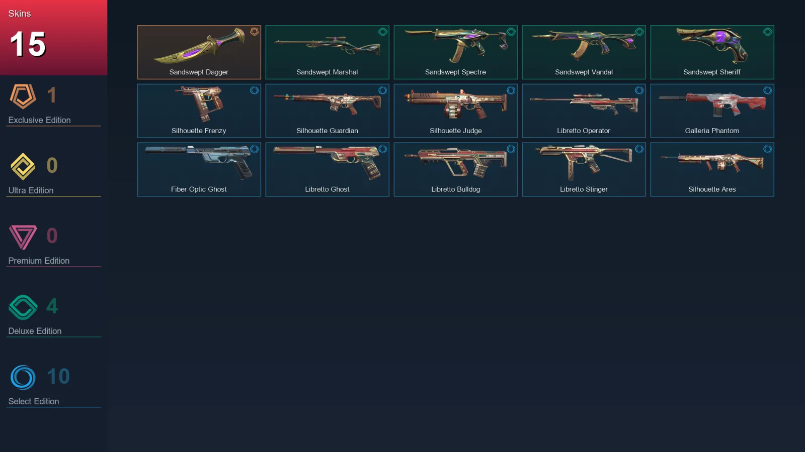 EU | Lv69 | Unranked | 15 Skin | 16 Agent | 23 Buddy