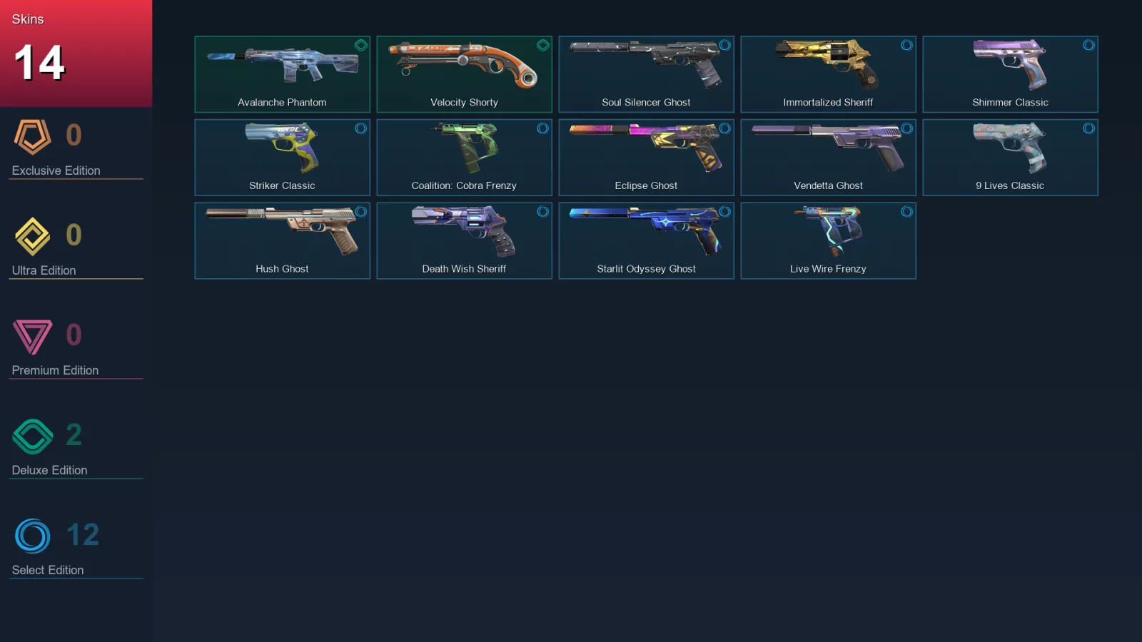 LA | Lv263 | Unranked | 14 Skin | 25 Agent | 74 Buddy — Valorant account
