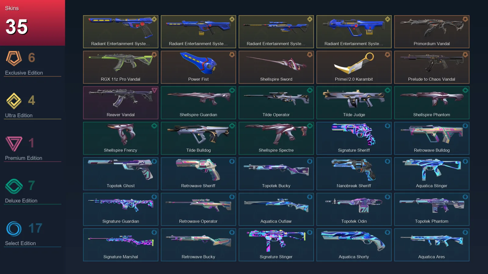 EU | Lv113 | Unranked | 35 Skin | 26 Agent | 56 Buddy — Valorant account
